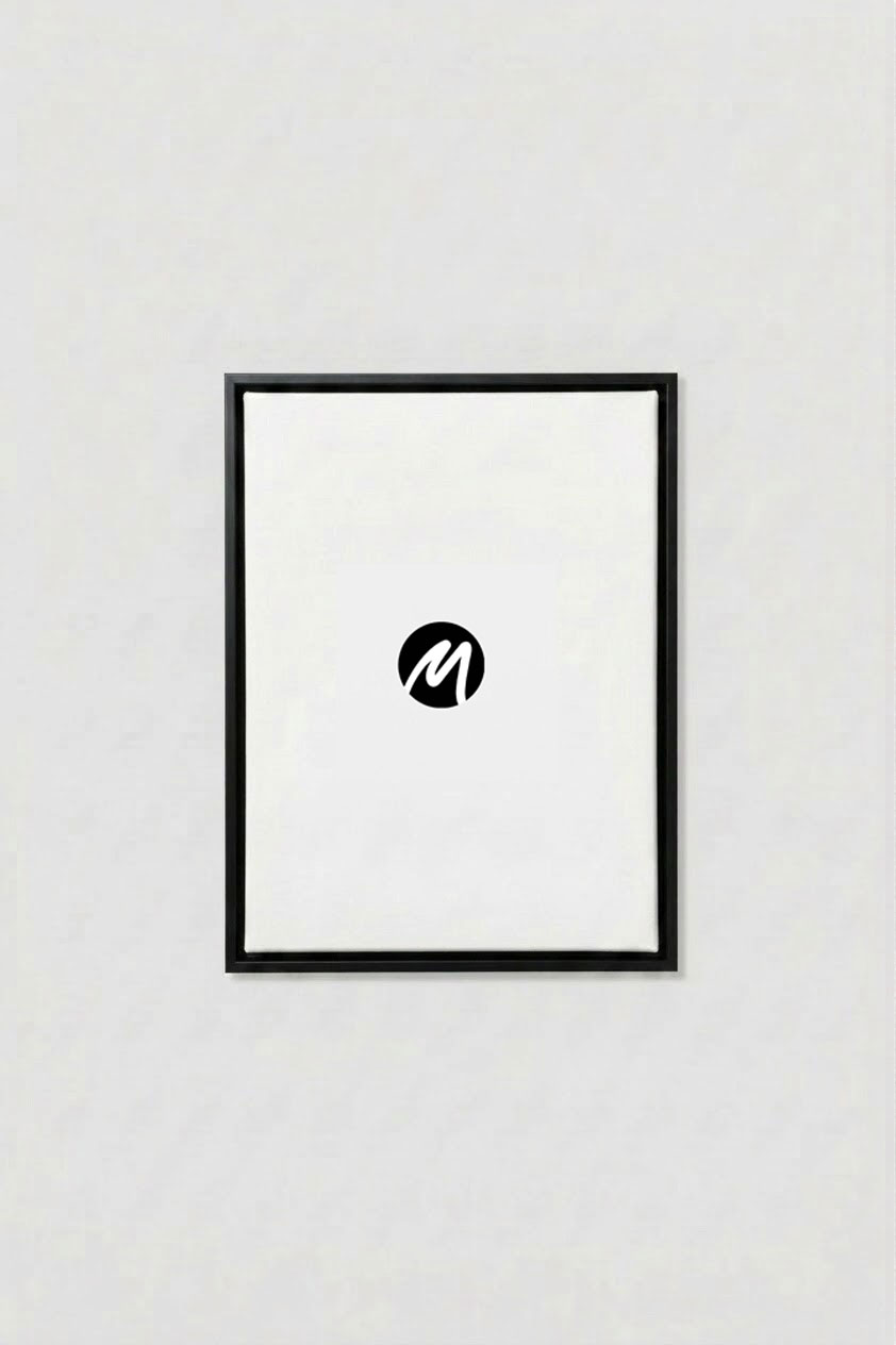 second image preview of Cadre flottant en bois noir